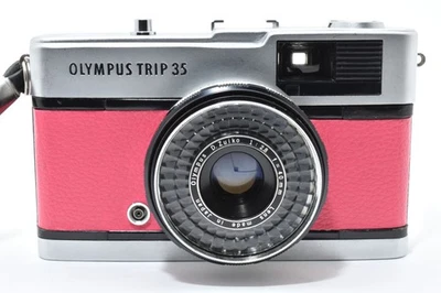 ▶️ MINT OLYMPUS TRIP 35 Pink Point & Shoot 35mm Film Camera Japan 2680107 - Image 1 of 4