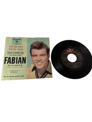 FABIAN-THE LOVE THAT I'M GIVING YOU/YOU'RE ONLY YOUNG ONCE-7"/PS-1961 CHANCELLOR - Image 1 of 2