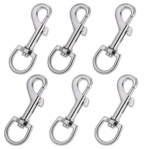 Swivel Snap Hooks Metal Heavy Duty Dog Leash Clasp Stainless Steel Multipur - Picture 1 of 6
