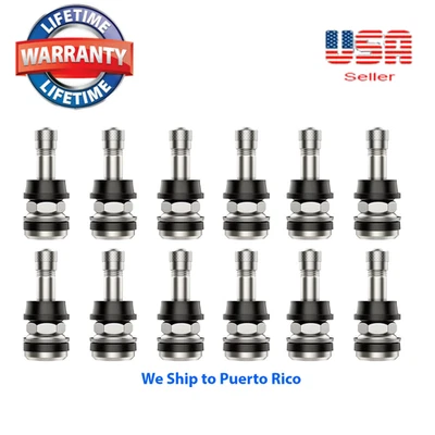 12 KITS TR416 VÁSTAGOS DE VÁLVULA DE NEUMÁTICO.453" Y .625" ORIFICIOS DE VÁLVULA DE LLANTA LARGOS 1 1/2" Foto 1 de 4