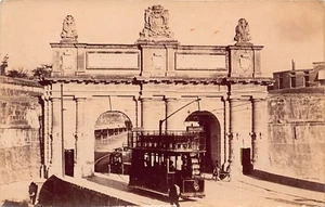 Malta - VALLETTA - Tram 12 - Portes des Bombes - Bieb il-Bombi - REAL PHOTO - Pu - Picture 1 of 2