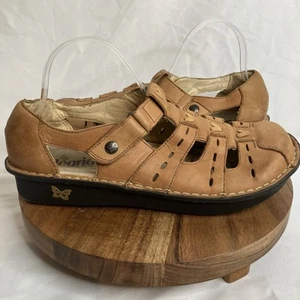 ALEGRIA Pesca Cognac Fisherman Sandals EU Size 42 Brown US Womens Size 11.5-12 - Picture 1 of 10