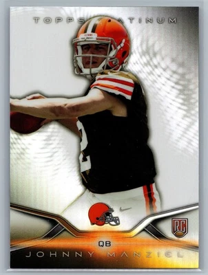 2014 Topps Platinum #126 Johnny Manziel Cleveland Browns RC Rookie - Image 1 of 2