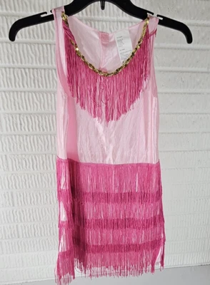Vestido Flapper Niñas Rosa Halloween Juegos con disfraces Talla XL 14-16 Foto 1 de 4