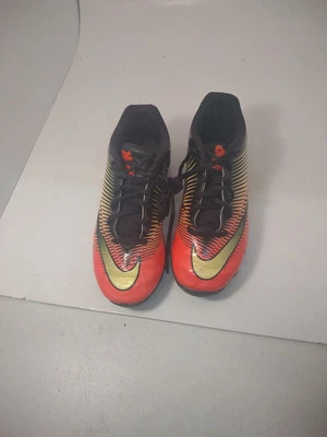 Nike VPR Boys Orange Yellow Football Cleats Size 4.5Y 1359 - Image 1 of 4