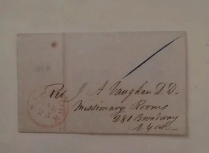 A4# Old 1842 Stampless Cover - Picture 1 of 3