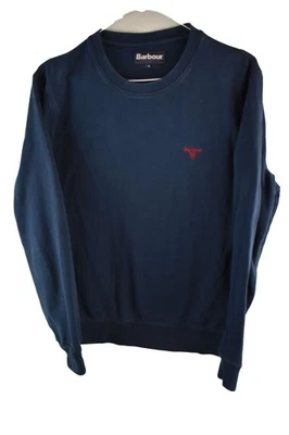 BARBOUR Navy Sweatshirt size M Mens Crewneck Jumper Casual Outdoors Outerwear - Image 1 of 4