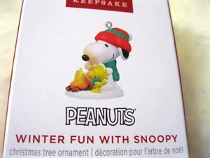 2024 Hallmark Miniature WINTER FUN WITH SNOOPY - PEANUTS - MIMB - Last One! - Picture 1 of 1