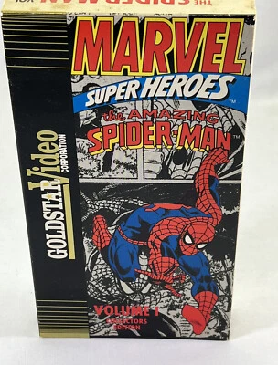 VHS The Amazing Spider-Man Vol. 1 1991 Marvel Goldstar Collectors Edition - Image 1 of 4
