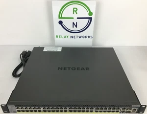 NETGEAR GSM4352PS M4300-52G-PoE+ 48 ports PoE+ Managed PoE Switch 1X APS1000W - Picture 1 of 10