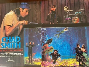 Chad Smith, Red Hot Chili Peppers, Pearl Drums, Two Page Vintage Print Ad - Picture 1 of 1