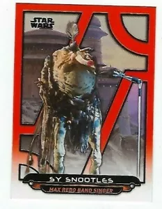 ARCHIVOS GALÁCTICOS STAR WARS NARANJA PARALELO ROTJ-12 SY SNOOTLES - Imagen 1 de 1