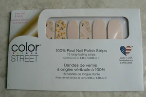NUEVO Color Street BEE YOU rosa con abejas amarillas 100% real tiras de esmalte de uñas 16 piezas - Imagen 1 de 4