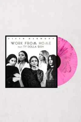 Fifth Harmony Feat. Ty Dolla $ign– Work From Home (Pink Splatter Vinyl) SEALED  - Image 1 of 2
