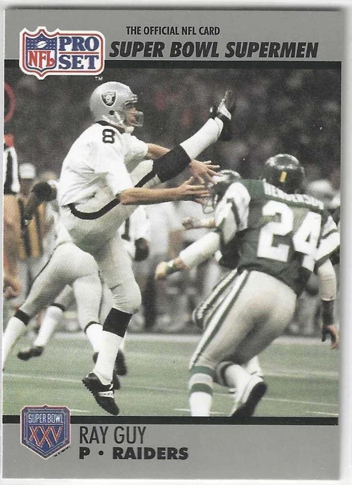 1990 Pro Set Super Bowl 160 #116 Ray Guy HOF Oakland Raiders S Mississippi - Image 1 of 1