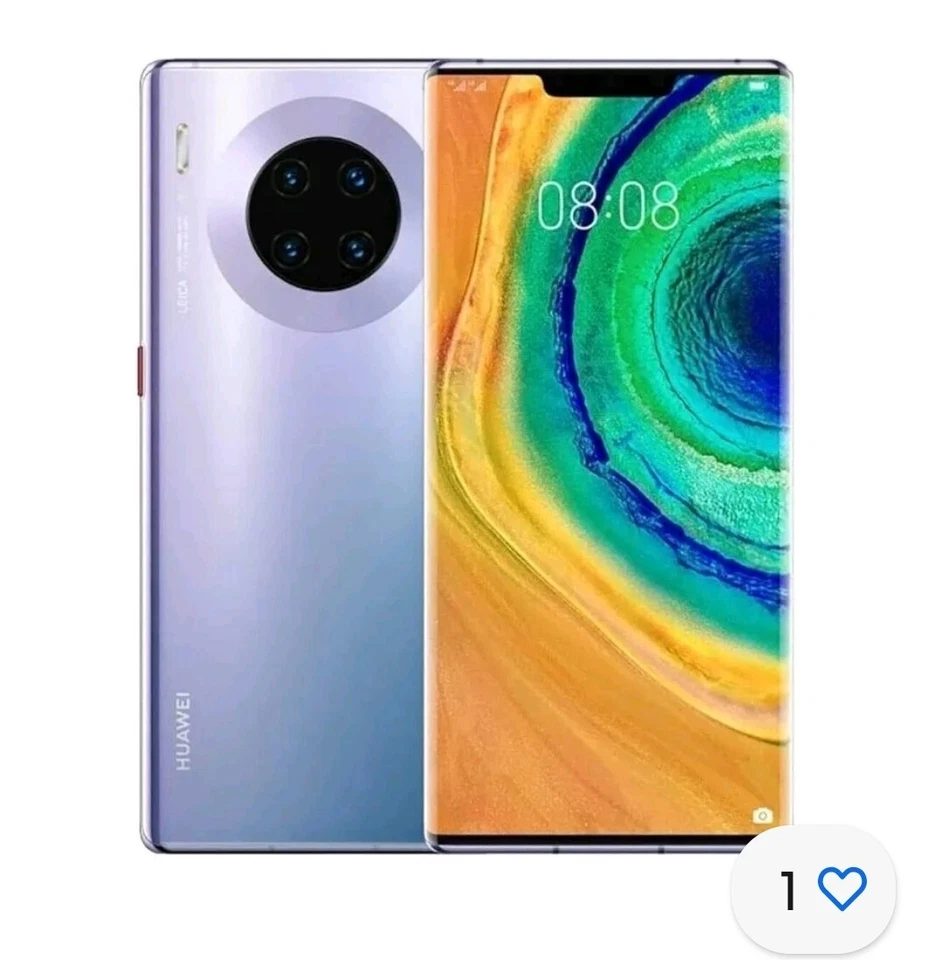 HUAWEI MATE 30 PRO 256GB SMARTPHONE SILVER  FOTOCAMERA LEICA NUOVO ITALIA - Immagine 1 di 1