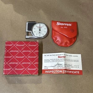 Starrett 1010EZ Dial Indicator Pocket Gage 0-.375", .0005", 0-50-0, 1/2" STOCK - Picture 1 of 24