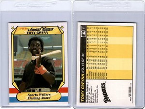 1987  Fleer Award Winners #19 Tony Gwynn   - San Diego Padres