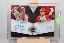 2022 Stadium Club Co-Signers Dual Autographs #CSATO Shohei Ohtani/Mike Trout