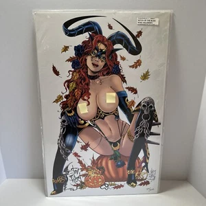 Tarot Witch Of The Black Rose  Jim BALENT Holly Signed Print. /500 - Picture 1 of 10