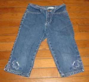 Girls JORDACHE Blue Denim Capri Jeans Pants Size 7 - Picture 1 of 5