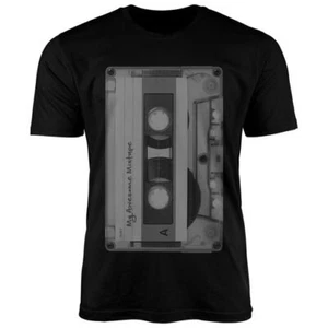 Herren T-Shirt Retro Motiv 80er Jahre Mixtape Kassette Oldschool Fashion - Bild 1 von 4