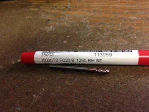 .125" 1/8" 4 FLAUTA HÉLICE VARIABLE TROZO DE EXTREMO ÚNICO TiAlN MOLINO DE EXTREMO DE BOLA DE CARBURO 1/ - Imagen 1 de 1