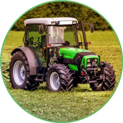 Tortenaufleger essbar aus Fondant rund 20cm durchmesser Geburtstag Traktor - Bild 1 von 2