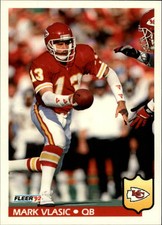 1992 Fleer Football #186 Mark Vlasic
