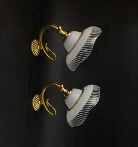 ✅ COPPIA APPLIQUE ANNI 60 VINTAGE PAIR SCONCES - 3843 - Picture 1 of 7