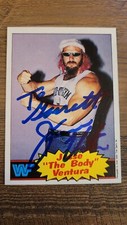 Jesse Ventura Signed 1985 Topps WWF #11 Autographed Card AUTO PERSONALIZED