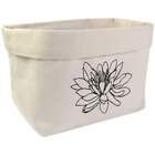 Large 'Water Lily Flower Open' Canvas Organiser / Storage Bag (OR00004289)