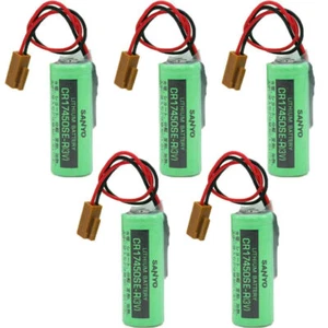5x CR17450SE-R 3V 2500mah PLC Battery For FANUC A98L-0031-0012 CNC System+ Plug - Picture 1 of 11