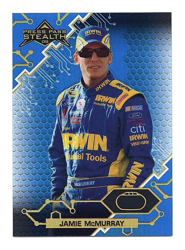  2009 Press Pass Stealth Chrome Gold #22 Jamie McMurray 90/99 - Image 1 of 1