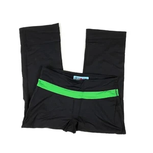 Zen Chi Yoga Pants Capri Black Green Sz. M Active - Picture 1 of 6