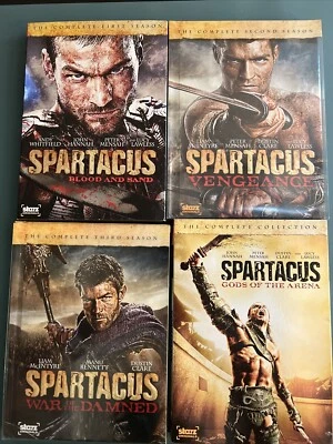 SPARTACUS Complete Series Season 1 - 3 & GODS OF THE ARENA DVD Lot, Mint Discs - Image 1 of 4