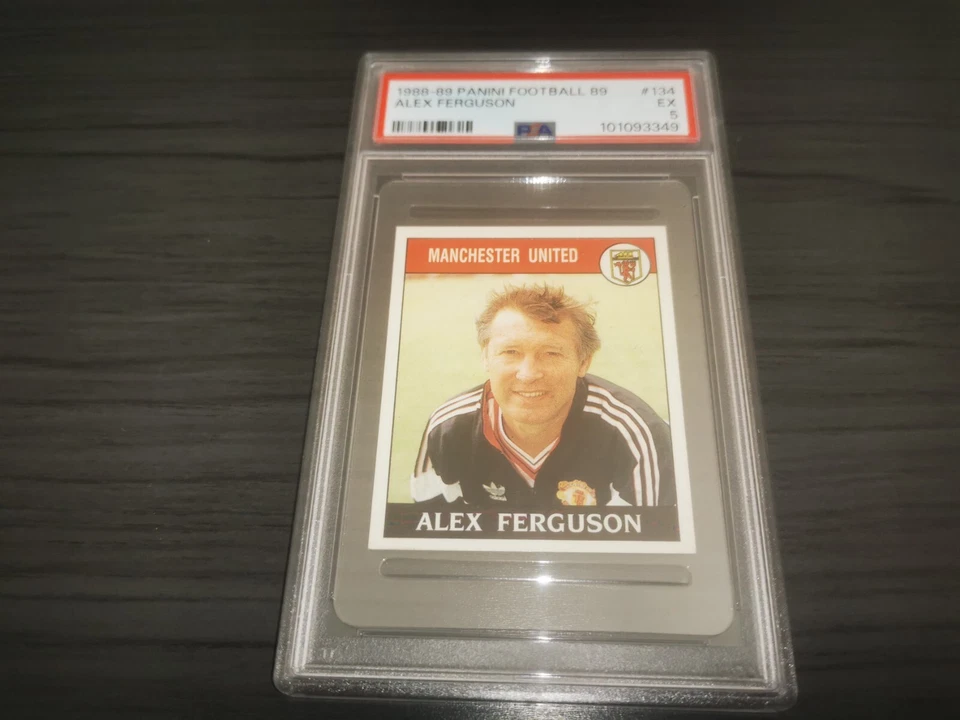 Алекс Фергюсон 1988 Manchester United Panini футбол 89 стикер PSA 5 #134 - Изображение 1 из 2