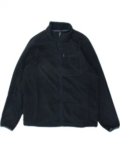 L.L.BEAN Mens Fleece Jacket UK 40 Large Navy Blue Polyester AF10 - Picture 1 of 3