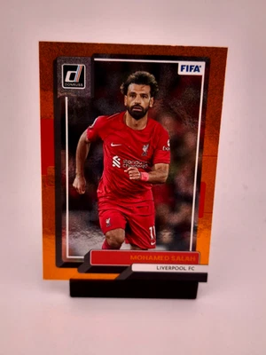 Mohamed Salah ORANGE FOIL 2022-23 Panini Donruss FIFA Liverpool FC - Image 1 of 2