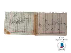The Betles Autograph of Paul McCartney and Ringo Starr circa 1963 (NO USA) - Picture 1 of 6
