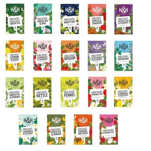 H&H Organic Teas - Selection of 19 Flavours - 20 Tea Bags per pack - Multibuy - Picture 1 of 20