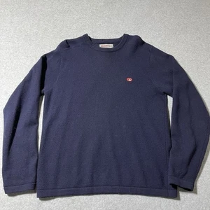 Hollister Pacific Merchants Pullover Herren Größe L dunkelblau 100% Wolle Pulli - Bild 1 von 6
