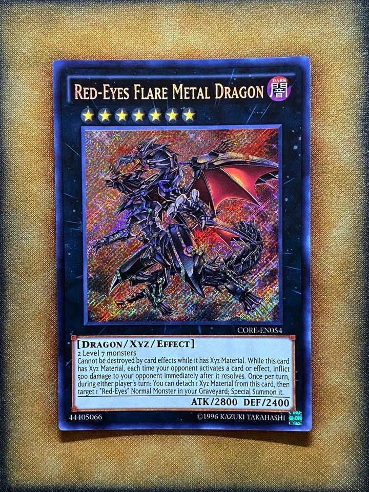 Yugioh Red-Eyes Flare Metal Dragon CORE-EN054 Secret Rare LP - Image 1 of 1
