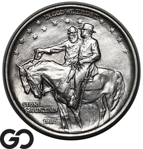 1925 Stone Mountain Commemorative Half Dollar - Picture 1 of 3