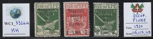 WC1_33244 ITALIENISCHE BESETZUNG.: FIUME. Briefmarken aus Satz 1920. Sc. 116,117,119. MH - Bild 1 von 1