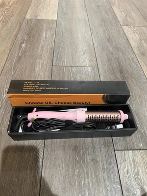 Pink Hair Heated Brush with Heat Protectant Glove for All Hair Types New In Box - Image 1 of 4