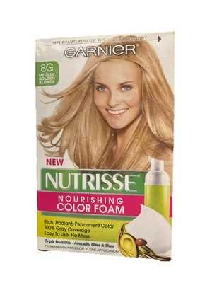 Espuma de color nutritiva Garnier Nutrisse 8G rubio dorado medio  Foto 1 de 4