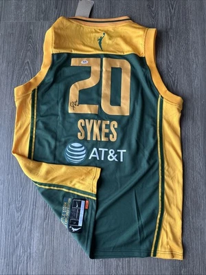 Brittney Sykes Seattle Storm Autograph Signed Jersey! Psa Coa  - Image 1 of 3