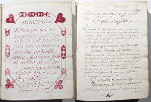 J. B. A. Andouille - Surgery Manuscript Medicine 1735 - Picture 1 of 8