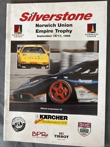 Race Programme 16-17  September 1995 Silverstone Global Endurance GT  Venturi A4 - Picture 1 of 1